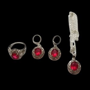 Women's 925 sterling silver suit.